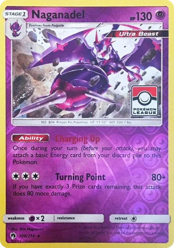 0108 Naganadel - 108/214 (Pokemon League) Promo League & Championship Cards