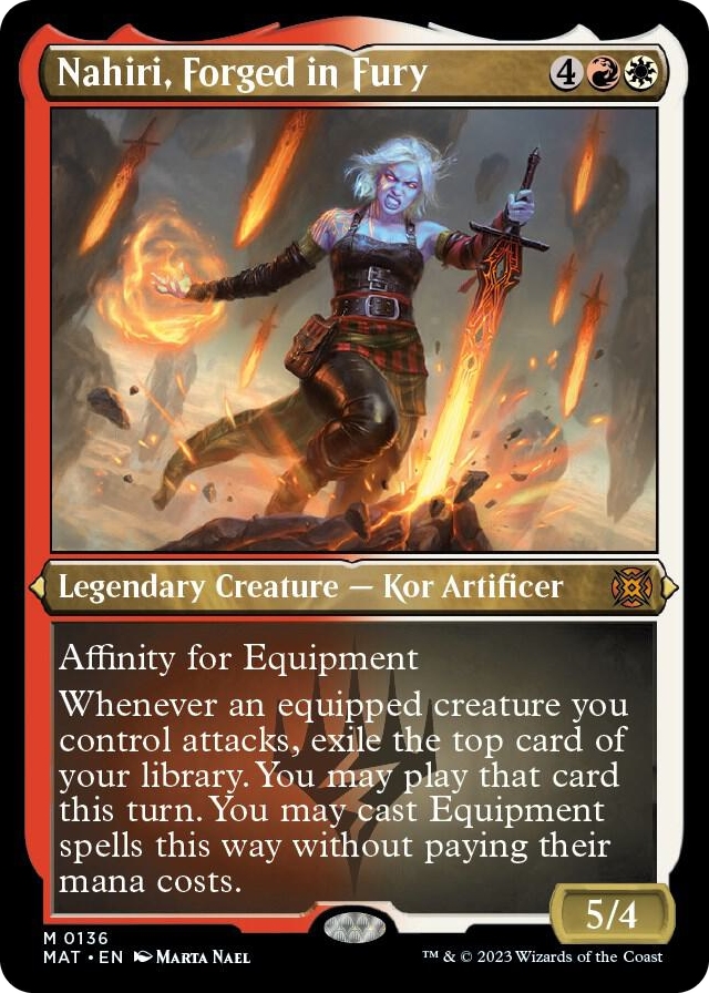 0136 Nahiri, Forged in Fury (Foil Etched) M March of the Machine: The Aftermath
