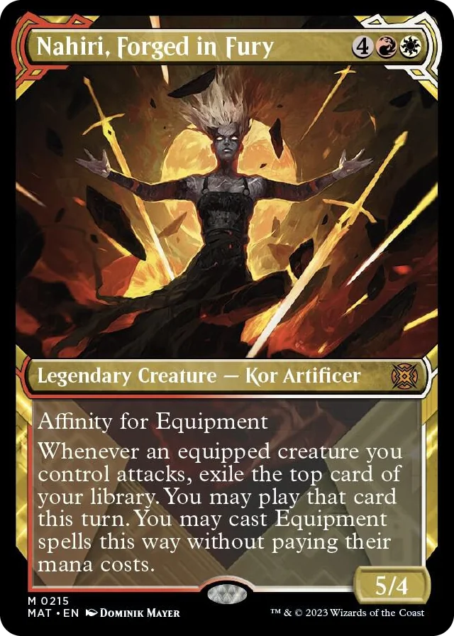 0215 Nahiri, Forged in Fury (Halo Foil) M March of the Machine: The Aftermath
