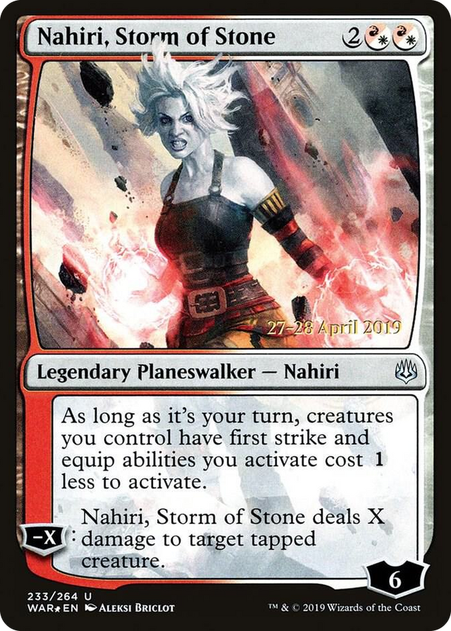 0233 Nahiri, Storm of Stone U Prerelease Cards