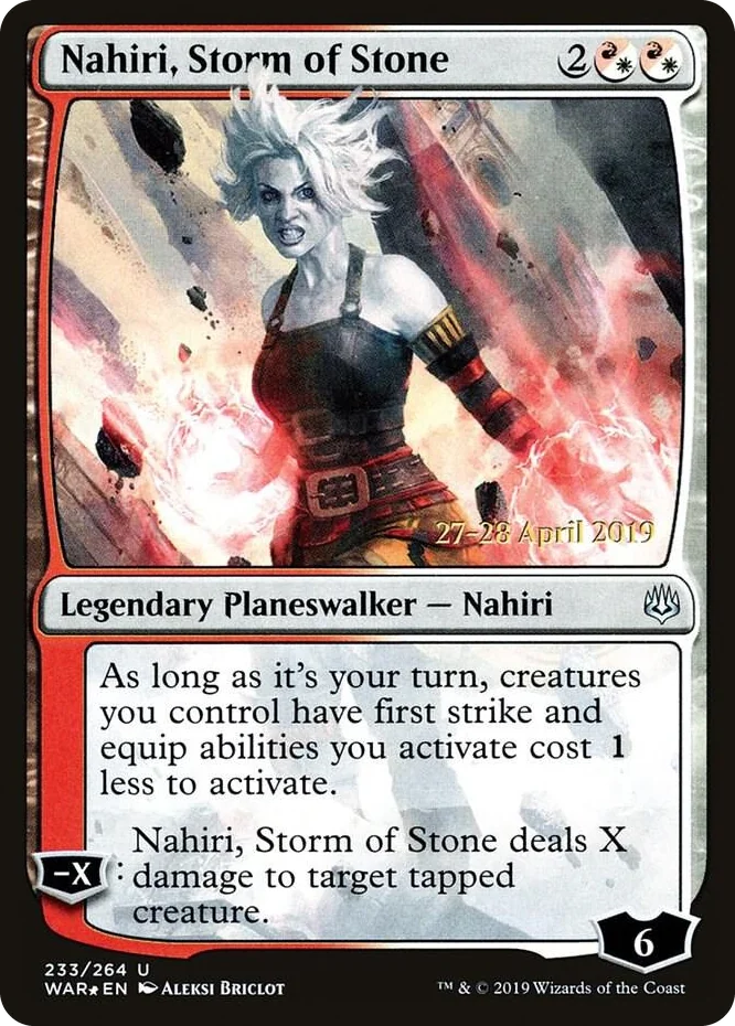 0233 Nahiri, Storm of Stone U Prerelease Cards