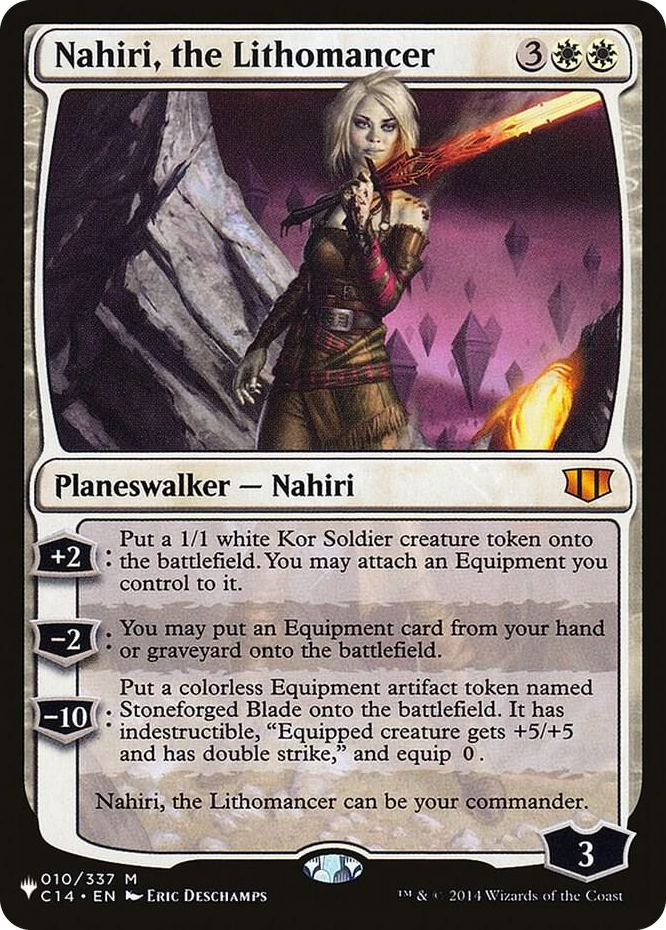 Nahiri, the Lithomancer #10 M - The List Reprints Pokemon card