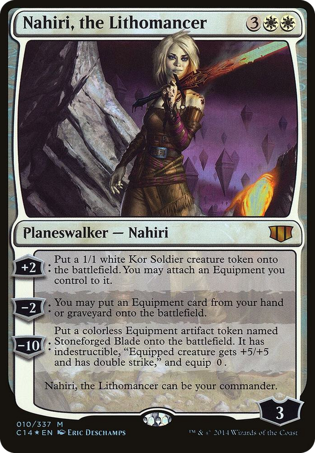 0010 Nahiri, the Lithomancer (Commander 2014) M Oversize Cards