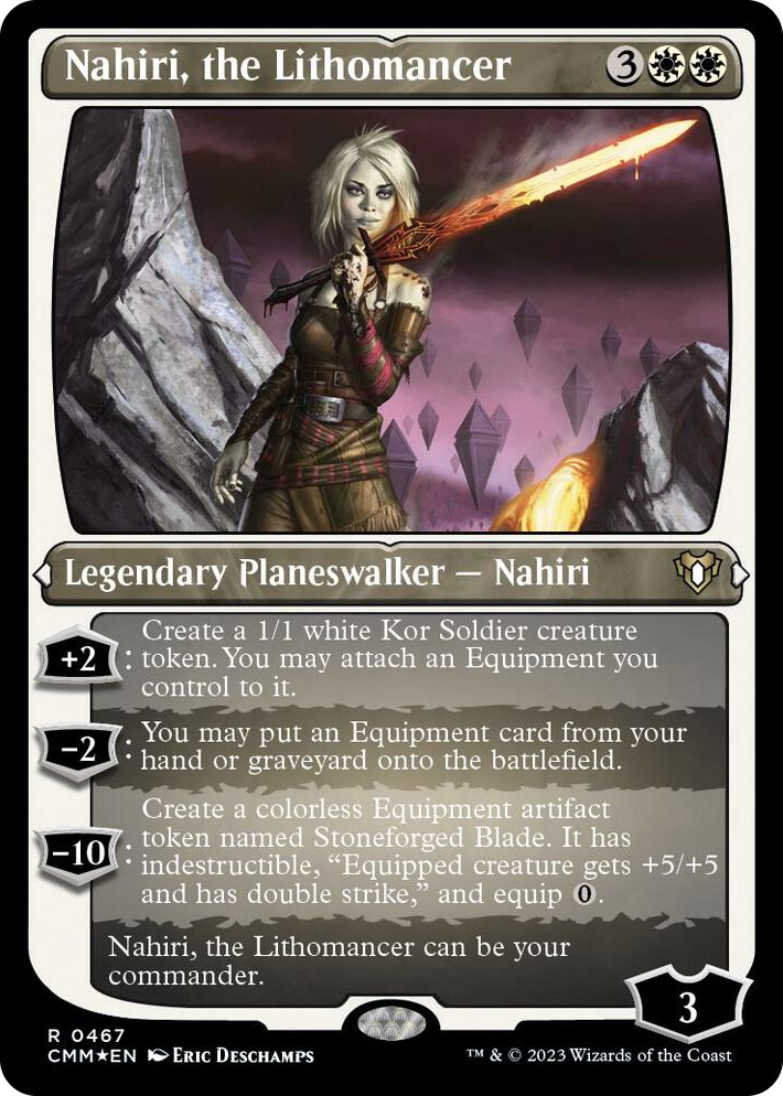 0467 Nahiri, the Lithomancer (Foil Etched) R Commander Masters