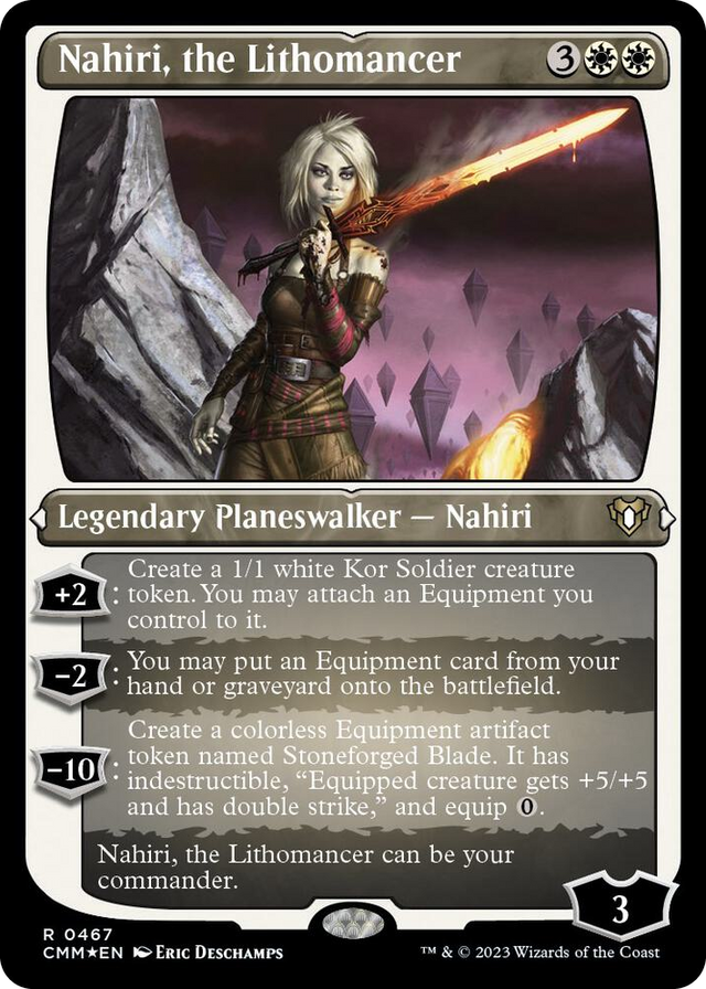 0467 Nahiri, the Lithomancer (Foil Etched) R Commander Masters