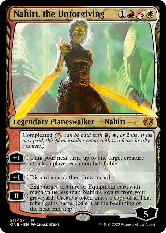 Nahiri, the Unforgiving #211 M - Promo Pack: Phyrexia: All Will Be One Pokemon card