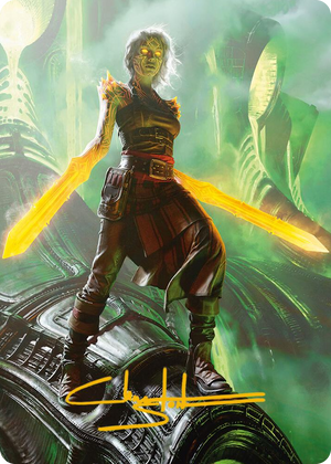 0051 Nahiri, the Unforgiving Art Card (51/81) (Gold-Stamped Signature) S Art Series: Phyrexia: All Will Be One