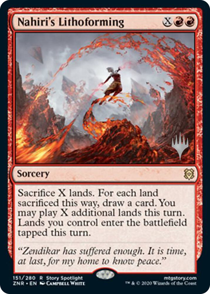 0151 Nahiri's Lithoforming R Promo Pack: Zendikar Rising