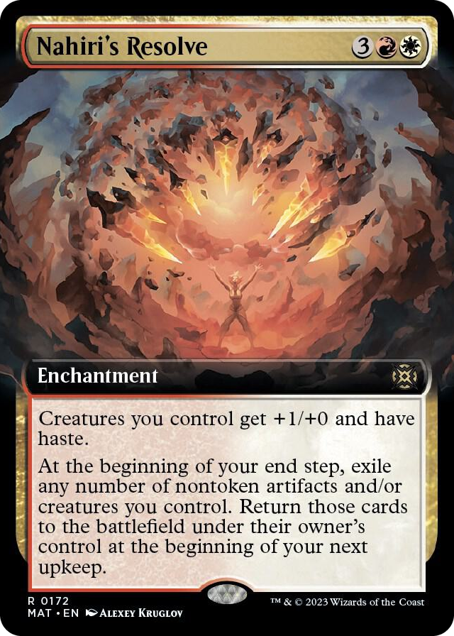 Nahiri's Resolve (Extended Art) #172 R - March of the Machine: The Aftermath Pokemon card