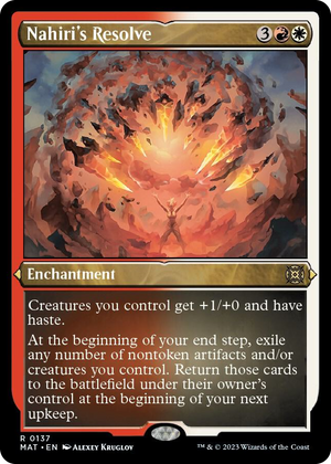 0137 Nahiri's Resolve (Foil Etched) R March of the Machine: The Aftermath