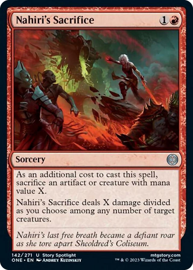 0142 Nahiri's Sacrifice U Phyrexia: All Will Be One