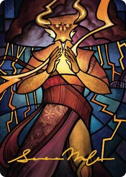 0074 Najal, the Storm Runner Art Card (Gold-Stamped Signature) S Art Series: Dominaria United