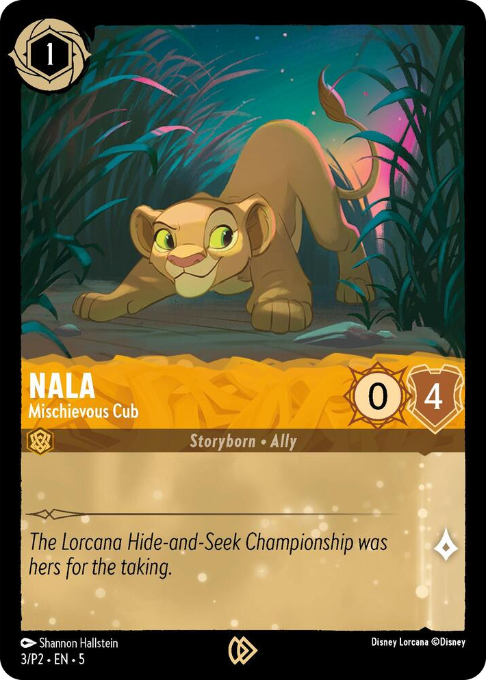 0003 Nala - Mischievous Cub Promo Disney Lorcana Promo Cards