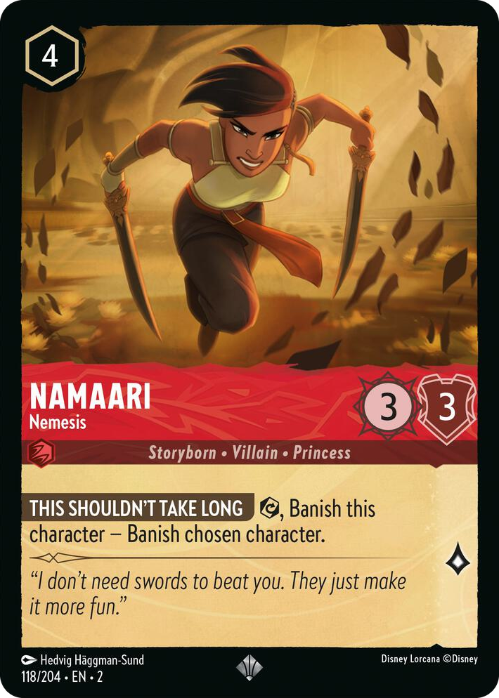 0118 Namaari - Nemesis Super Rare Rise of the Floodborn