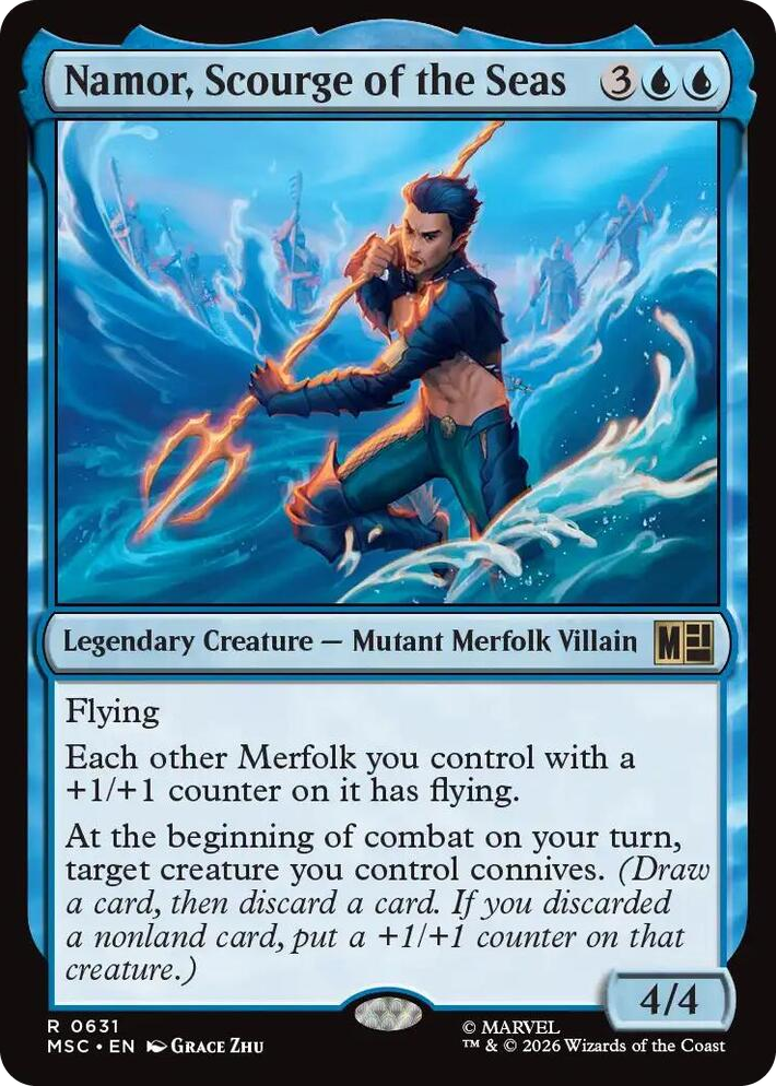 0631 Namor, Scourge of the Seas R Commander: Marvel Super Heroes