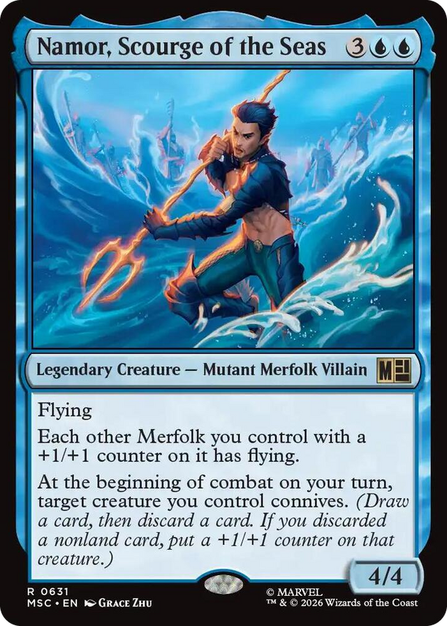 0631 Namor, Scourge of the Seas R Commander: Marvel Super Heroes