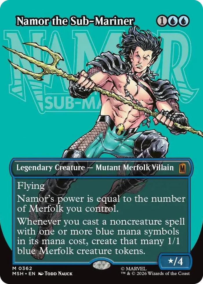 0362 Namor the Sub-Mariner (Borderless) (0362) M Marvel Super Heroes