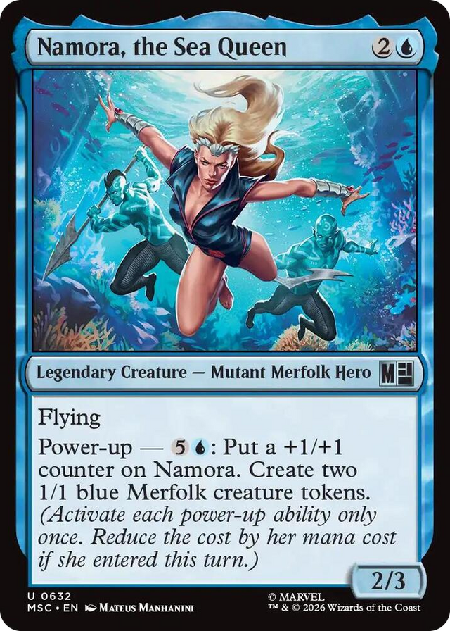 0632 Namora, the Sea Queen U Commander: Marvel Super Heroes