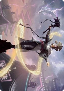 0035 Naomi, Pillar of Order Art Card S Art Series: Kamigawa: Neon Dynasty