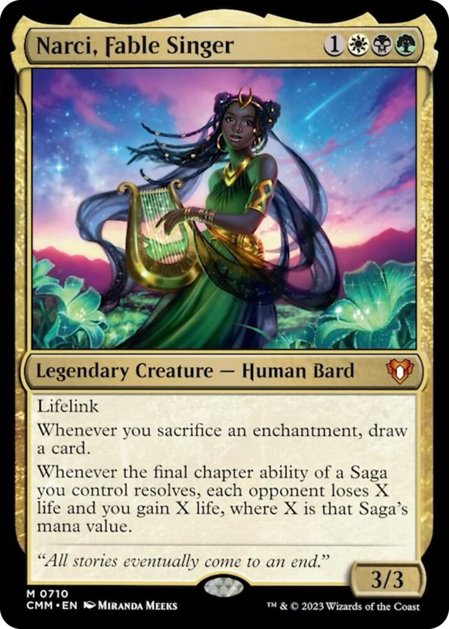 0710 Narci, Fable Singer M Commander Masters