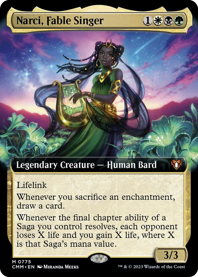 0775 Narci, Fable Singer (Extended Art) M Commander Masters