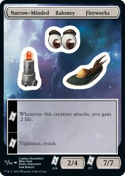 0012 Narrow-Minded Baloney Fireworks T Unfinity