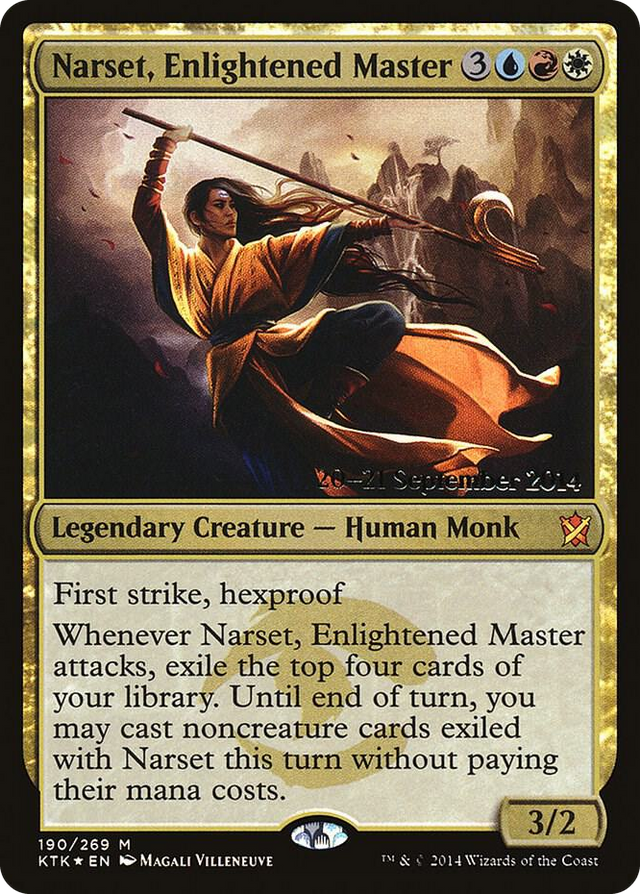 0190 Narset, Enlightened Master M Prerelease Cards