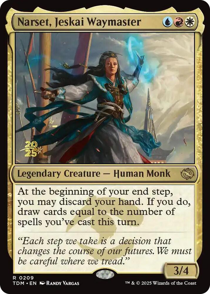 Narset, Jeskai Waymaster #209 R - Prerelease Cards Pokemon card