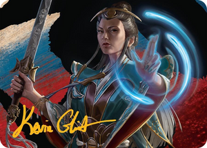 0044 Narset, Jeskai Waymaster Art Card (44/54) (Gold-Stamped Signature) S Art Series: Tarkir: Dragonstorm