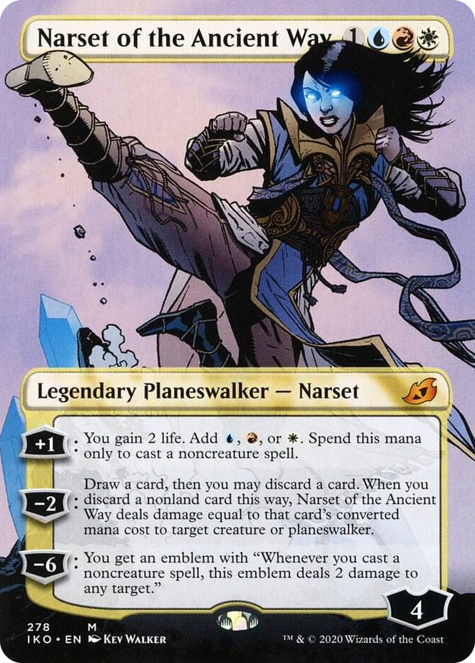 0278 Narset of the Ancient Way (Borderless) M Lair of Behemoths