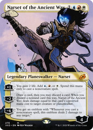 0278 Narset of the Ancient Way (Borderless) M Lair of Behemoths