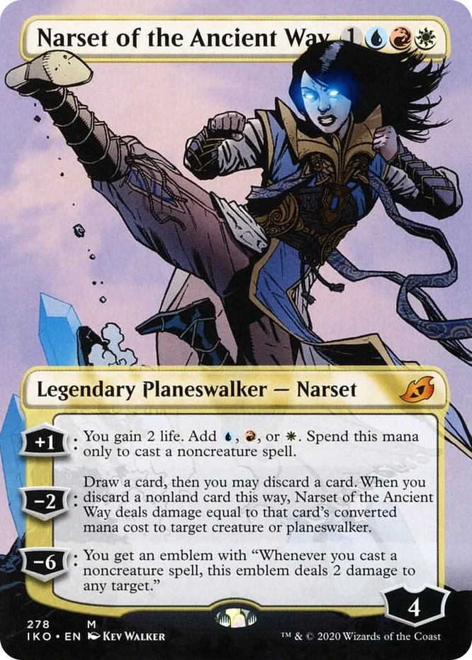 0278 Narset of the Ancient Way (Borderless) M Lair of Behemoths