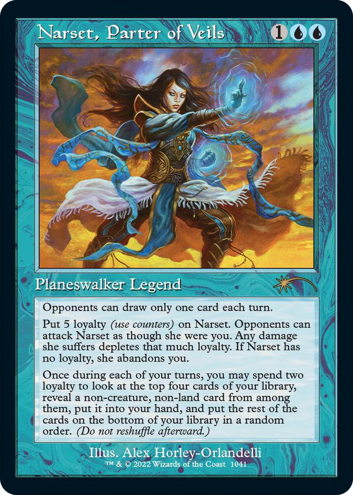Narset, Parter of Veils (Retro Frame) #1041 R - Secret Lair Drop Series Pokemon card