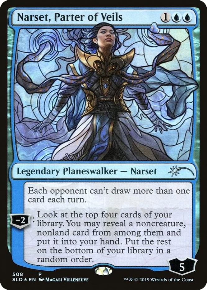 Narset, Parter of Veils (Stained Glass) #508 P - Secret Lair Drop Series Pokemon card