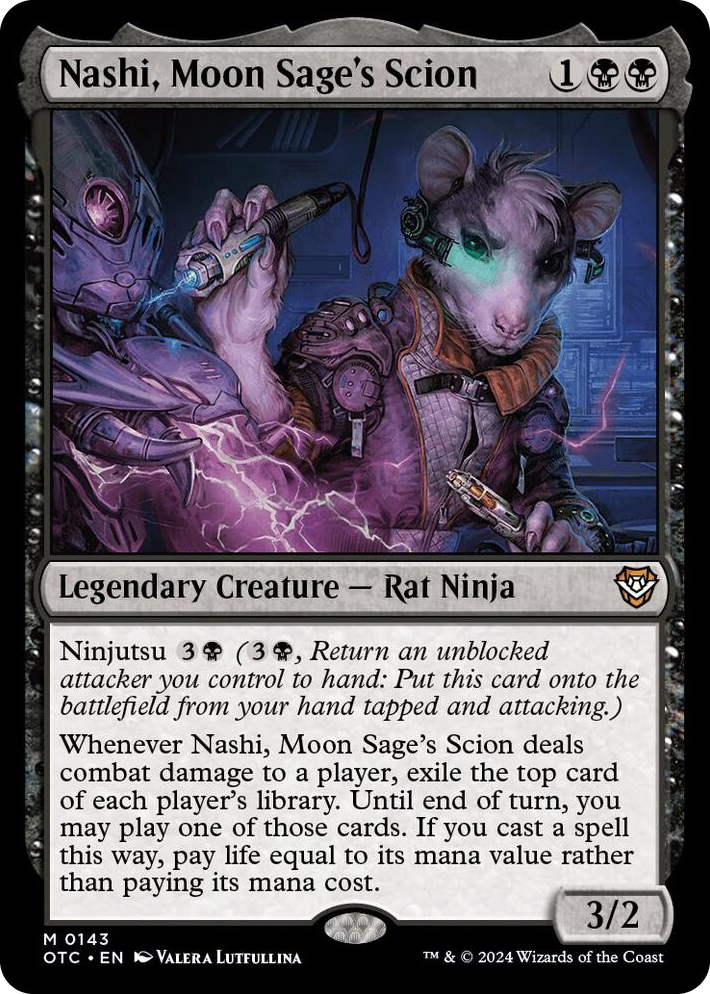 0143 Nashi, Moon Sage's Scion M Commander: Outlaws of Thunder Junction