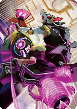 0059 Nashi, Moon Sage's Scion Art Card S Art Series: Kamigawa: Neon Dynasty