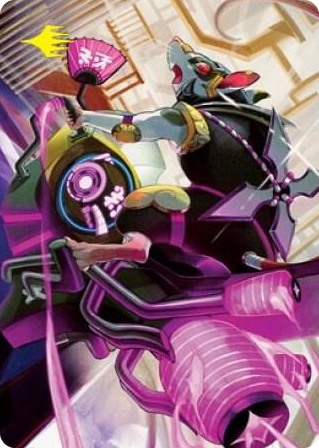 0059 Nashi, Moon Sage's Scion Art Card (Gold-Stamped Signature) S Art Series: Kamigawa: Neon Dynasty