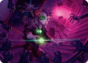 0021 Nashi, Searcher in the Dark Art Card (21/54) S Art Series: Duskmourn: House of Horror
