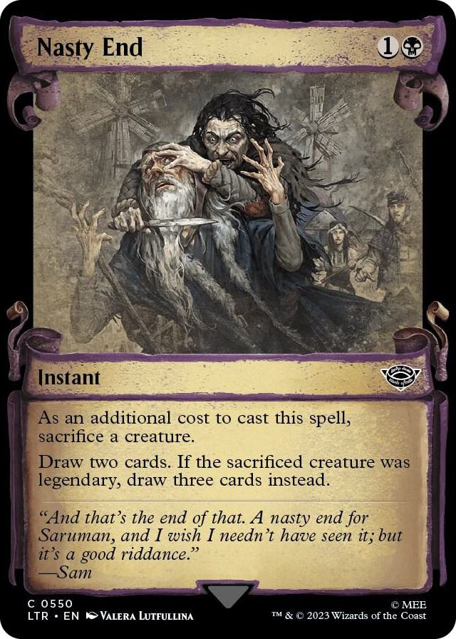 0550 Nasty End (Showcase Scrolls) C Universes Beyond: The Lord of the Rings: Tales of Middle-earth