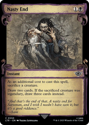 0550 Nasty End (Showcase Scrolls) C Universes Beyond: The Lord of the Rings: Tales of Middle-earth