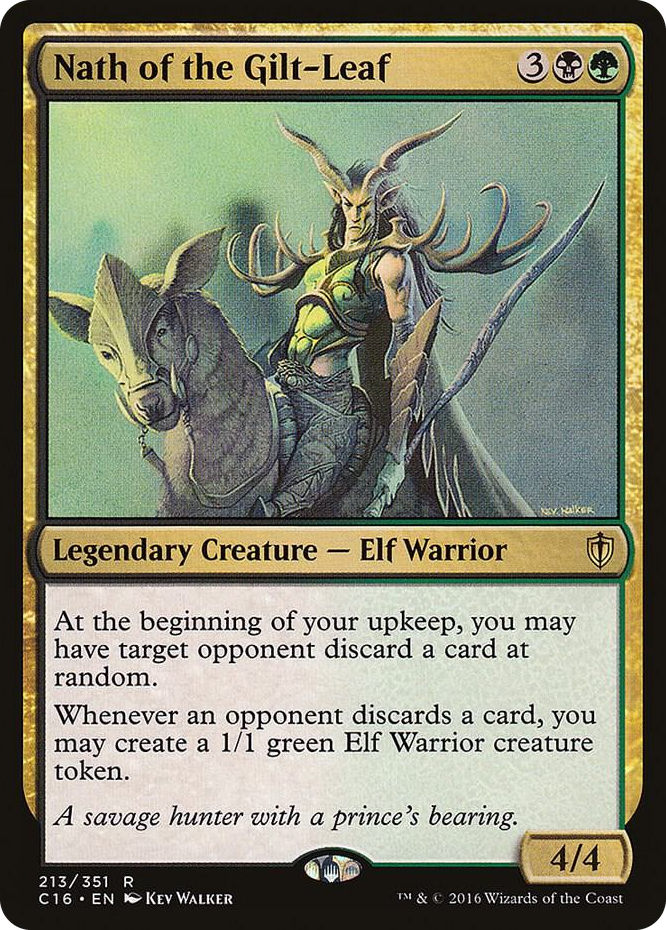Nath of the Gilt-Leaf #213 R - Commander 2016 Pokemon card
