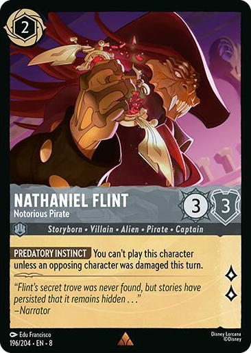 0196 Nathaniel Flint - Notorious Pirate Rare Reign of Jafar