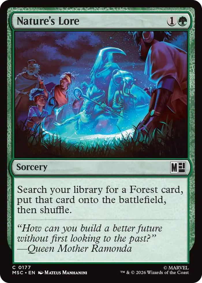 Nature's Lore #177 C - Commander: Marvel Super Heroes Pokemon card