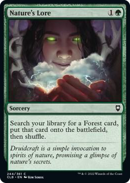 Nature's Lore #244 C - Commander Legends: Battle for Baldur's Gate Pokemon card