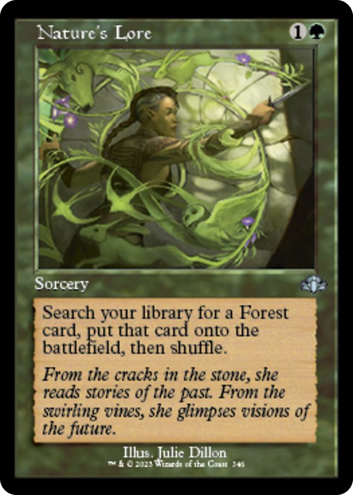 0346 Nature's Lore (Retro Frame) U Dominaria Remastered