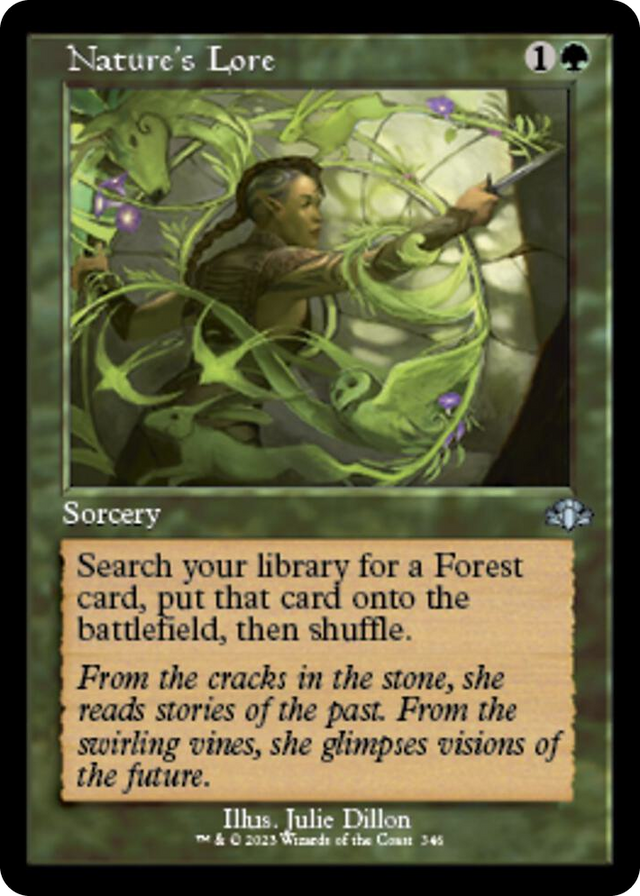 0346 Nature's Lore (Retro Frame) U Dominaria Remastered