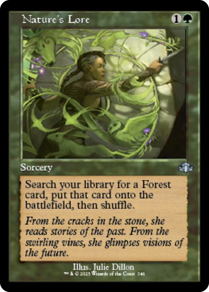0346 Nature's Lore (Retro Frame) U Dominaria Remastered