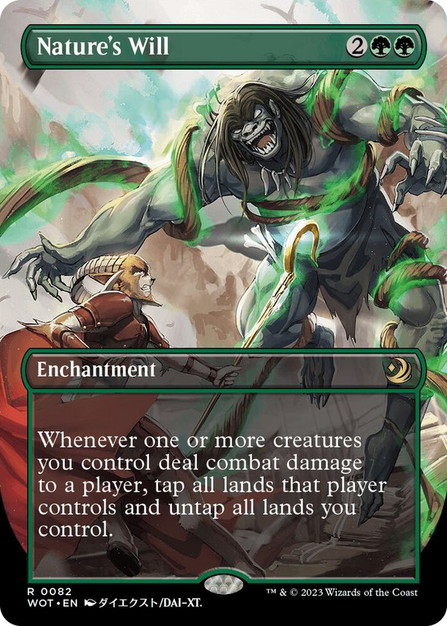 0082 Nature's Will (Anime Borderless) R Wilds of Eldraine: Enchanting Tales