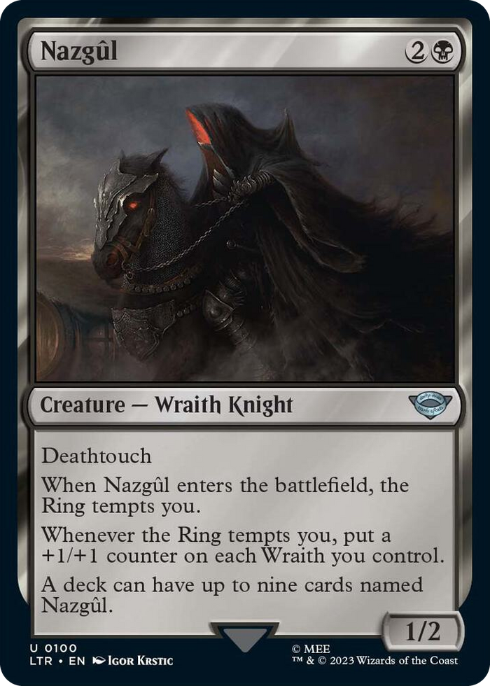 Nazgul (0100) #100 U - Universes Beyond: The Lord of the Rings: Tales of Middle-earth Pokemon card