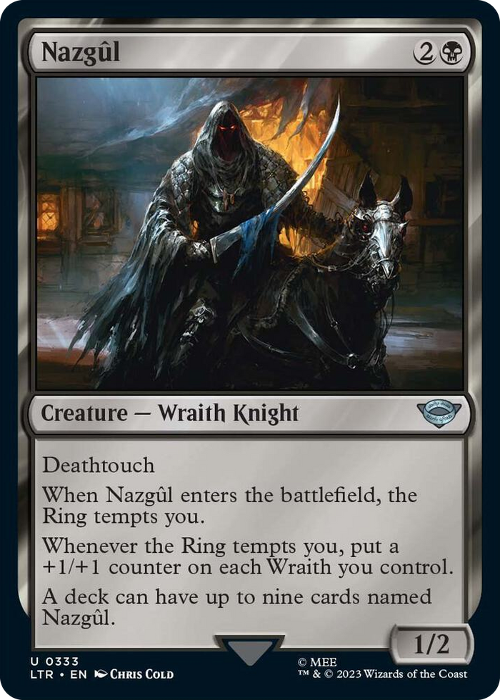 Nazgul (0333) #333 U - Universes Beyond: The Lord of the Rings: Tales of Middle-earth Pokemon card